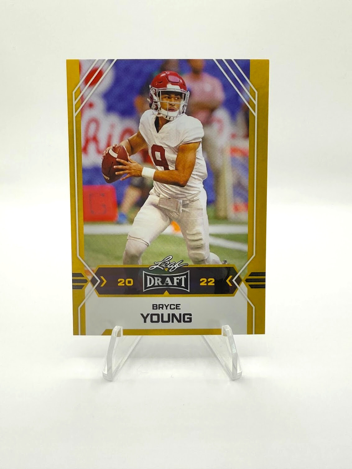 2022 Leaf Draft Gold - #02 Bryce Young - Alabama Crimson Tide - NM