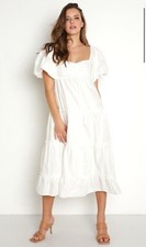 Show Me Your Mumu Odette Midi Dress White Medium 