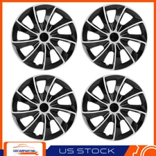 15" Set of 4 Universal Full Wheel Covers Snap-on Hub Caps For R15 Tires