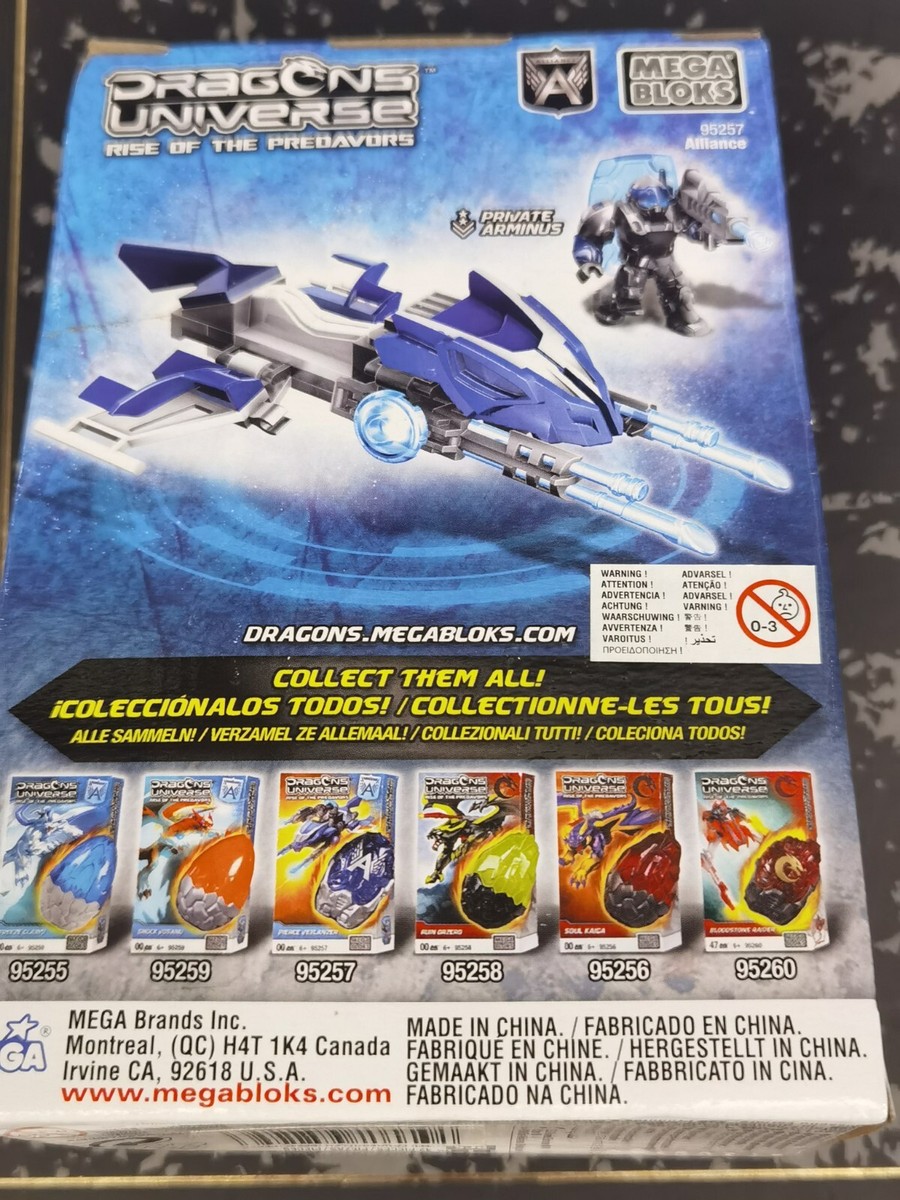 MEGA BLOKS DRAGONS UNIVERSE RISE OF THE PREDAVORS AZURE STRIKER