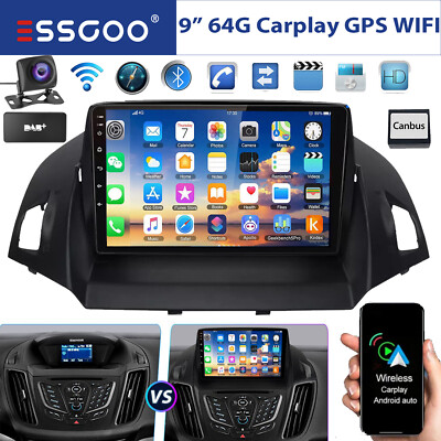 Für Ford Kuga II 2012-2018 Escape DAB+ Android 14 Autoradio NAVI CarPlay 64G KAM