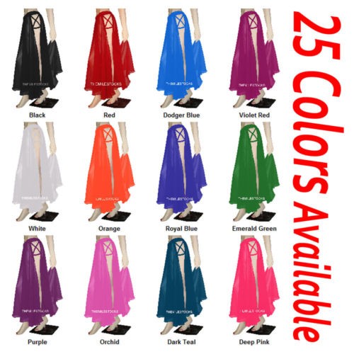 Womens Hippie Costume Belly Dance Full Circle Skirt - Tribal Gypsy - Foto 6