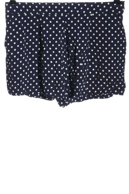 ZARA Short moulant Dames Pantalon court T EU 38 bleu-blanc style décontracté - Photo 1/4