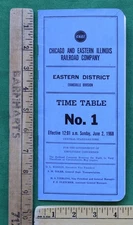 Chicago & Eastern Illinois RR C&EIRR ETT Evansville Division June 2 1968 #1