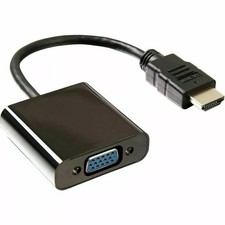 HDMI Male To VGA Female Converter Adapter Cable Audio 1080P Monitor HDTV Output
