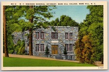 W F Robinson Memorial Infirmary Mars Hill College North Carolina - Old Postcard
