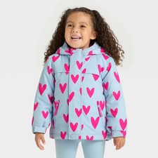 Toddler Girls' Hearts 3-in-1 Snowplay Jacket - Cat  Jack Light Blue