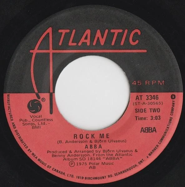 Abba Fernando 7" vinyl Canada Atlantic 1976 7" in company sleeve AT3346 - Image 2 of 2