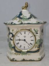 Masons Ironstone Chartreuse Mantel Clock - Green 19cm Tall