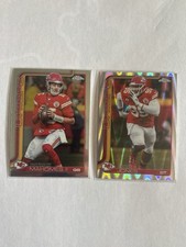 2025 Topps Chrome Football Patrick Mahomes II Base + Chris jones Ray Wave Chiefs