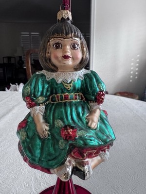 Christopher Radko Marie Osmond OLIVE MAY Glass Doll Christmas Ornament