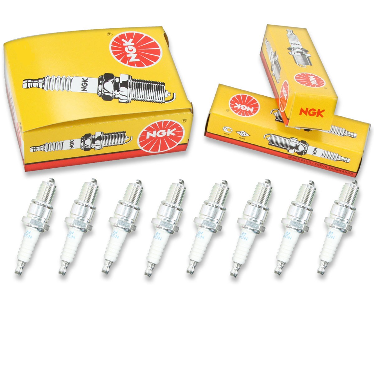 8 pc NGK 7131 BPR6ES Standard Spark Plugs for WR8DC WR7DP WR7DDC4 WR7DC bp