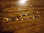 Vintage Bone And Horn Necklace, 22" Long — photo 3