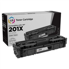 LD Compatible Toner Cartridge Replacement for HP 201X CF400X High Yield Black