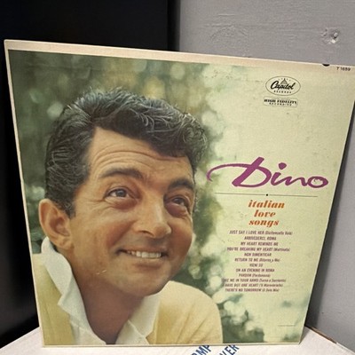 Dean Martin Dino: Italian Love Songs LP Vinyl 12'' Capitol Records T-1659