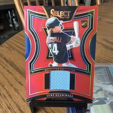 2025 Panini Select Baseball Selective Swatches Luke Keaschall 33/99 Red Prizm RC