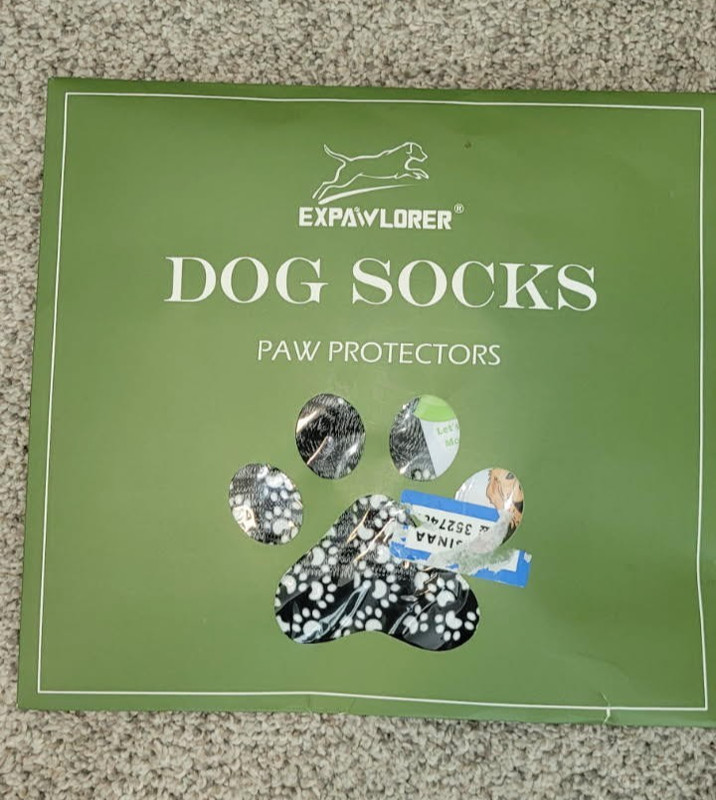 Expawlorer dog socks paw protectors (size M) NEW
