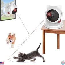 Automatic Interactive Cat Laser Toy for Indoor Cats and Dogs - Fun & Engaging