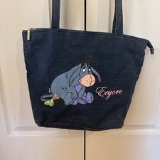 Disney Eeyore Denim Tote Purse 90  s
