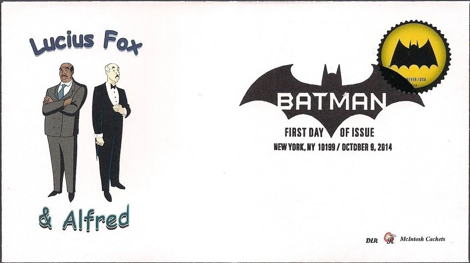 #4928-35 Batman 2014 Set of 8 FDCs-All different Cachets- McIntosh Cachets - Image 4 of 4