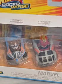Mattel Hot Wheels RacerVerse Marvel Characters Set of 5 Die-Cast Hot Wheels Cars