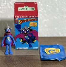 Super 7 2025 SDCC Sesame Street ReAction “Worn Cape”  Super Grover - Free Ship