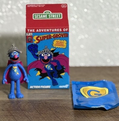 Super 7 2025 SDCC Sesame Street ReAction  Worn Cape   Super Grover - Free Ship