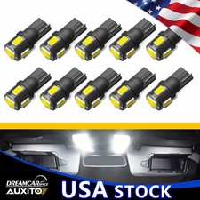 White 6000K AUXITO 10X LED T10 921 168 2825 194 Interior License Light 6smd Bulb