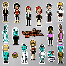 Maniac Mansion Magnets Nintendo NES Pixel Art 18 Magnet Pack