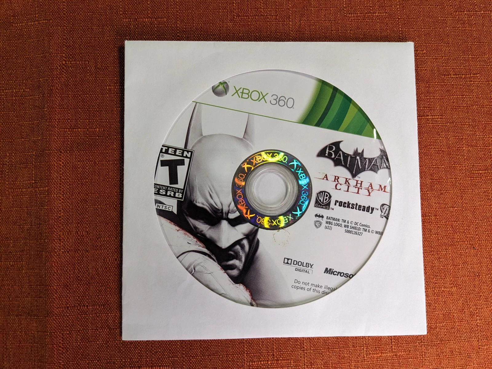 Batman: Arkham City (Microsoft Xbox 360, 2011) Disc Only TESTED
