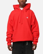 Champion Reverse Weave Hoodie C Logo Men's Large Team Red Scarlet NWT SHIPS FAST