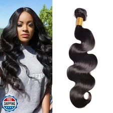 HeioWuio Body Wave Brazilian Remy 1 Bundles Hair Extensions For Women Weaves 