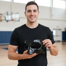 Koszykówka Maska na twarz Antykolizyjna Przezroczysta osłona twarzy Odporna na pękanie