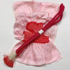 6396 Japanese Kimono Accessory Obiage and Obijime 2-piece Set Silk Shibori
