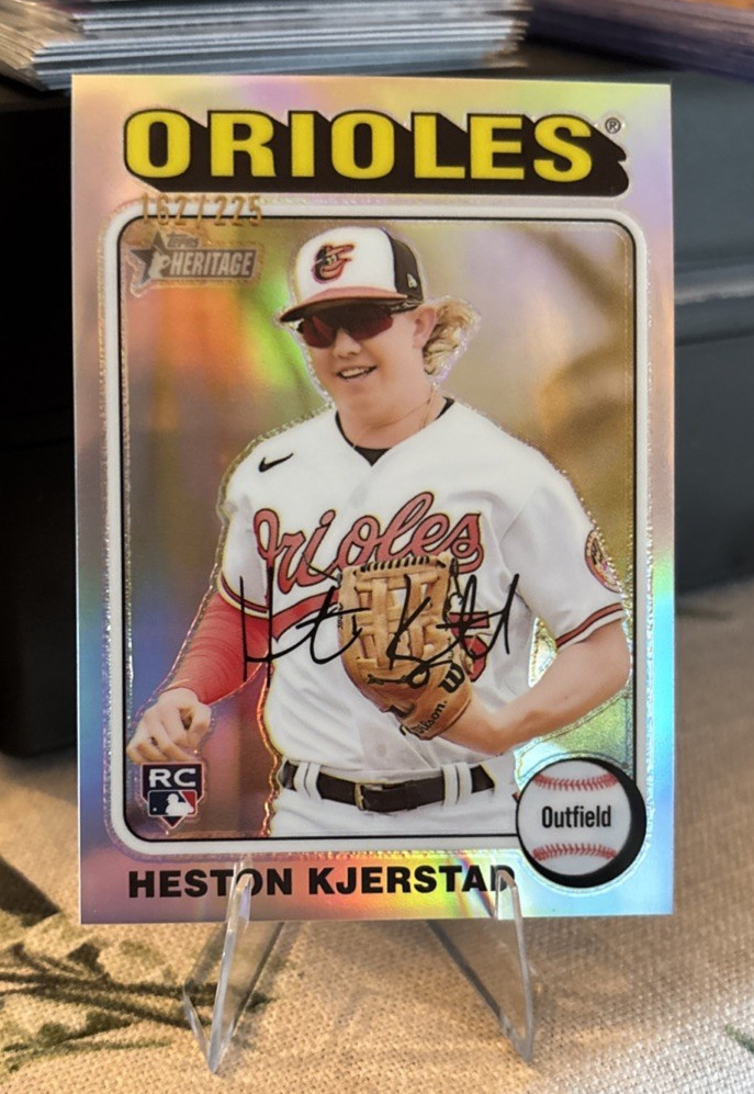 2024 Topps Heritage - Heston Kjerstad #327 Silver Chrome (RC) /225