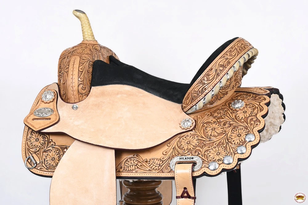 Western Horse Treeless Barrel Saddle