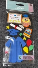 RARE Jolee's Kindergarten Grad Graduation Scrapbooking Stickers