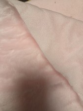 Faux Fur Pale pink Baby Pink plush 1/2" nap 60" wide 3 yard piece