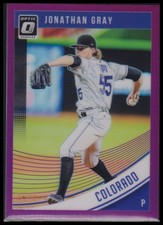 2018 Donruss Optic Jonathan Gray Purple   90