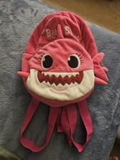 Pink Baby Shark Soft Plushy Backpack