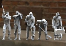 NEW 3D printing 1/72 World War II German soldier 5 person model Unpainted