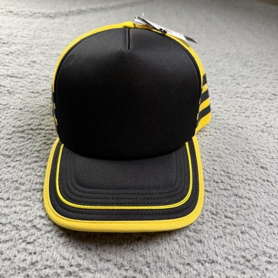 Stranger Things Hat Cap Snap Back One Size Mens Black Yellow Mesh