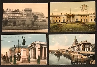 Dublin 4 Postkarten Grattan Statue Dublin Castle Viceregal Lodge Phoenix # 23