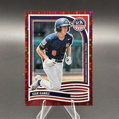 2024 Panini Stars and Stripes - Sean Gamble #160 Red /199 Kansas City Royals 
