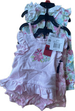 NWT little me 3 set all cotton baby rompers choose 9 months or 18 months