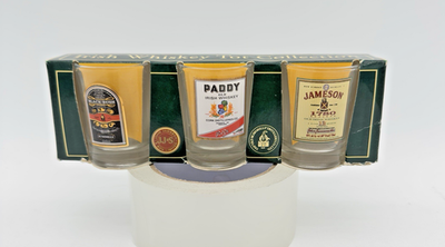 #ad #ad Irish Whiskey Tot Collection Jameson Bushmills John Power amp; Son 3 shot glasses $25.99