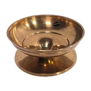 Vintage Brass Diya Oil Lamp Hindu Puja India Traditional Handcrafted Decor
