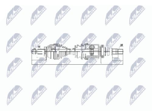 Original NTY Driveshaft NPW-FR-054 For Ford