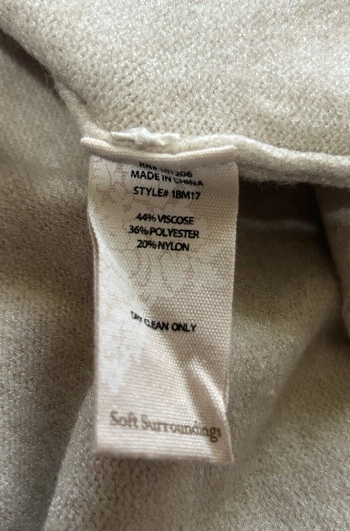 Soft Surroundings Beige W/Studs Embellishment Kni… - image 8