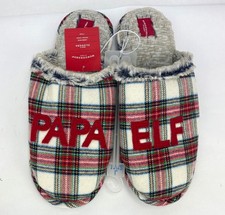 Men's PAPA ELF Plaid Slide Slippers - Wondershop L 11-12